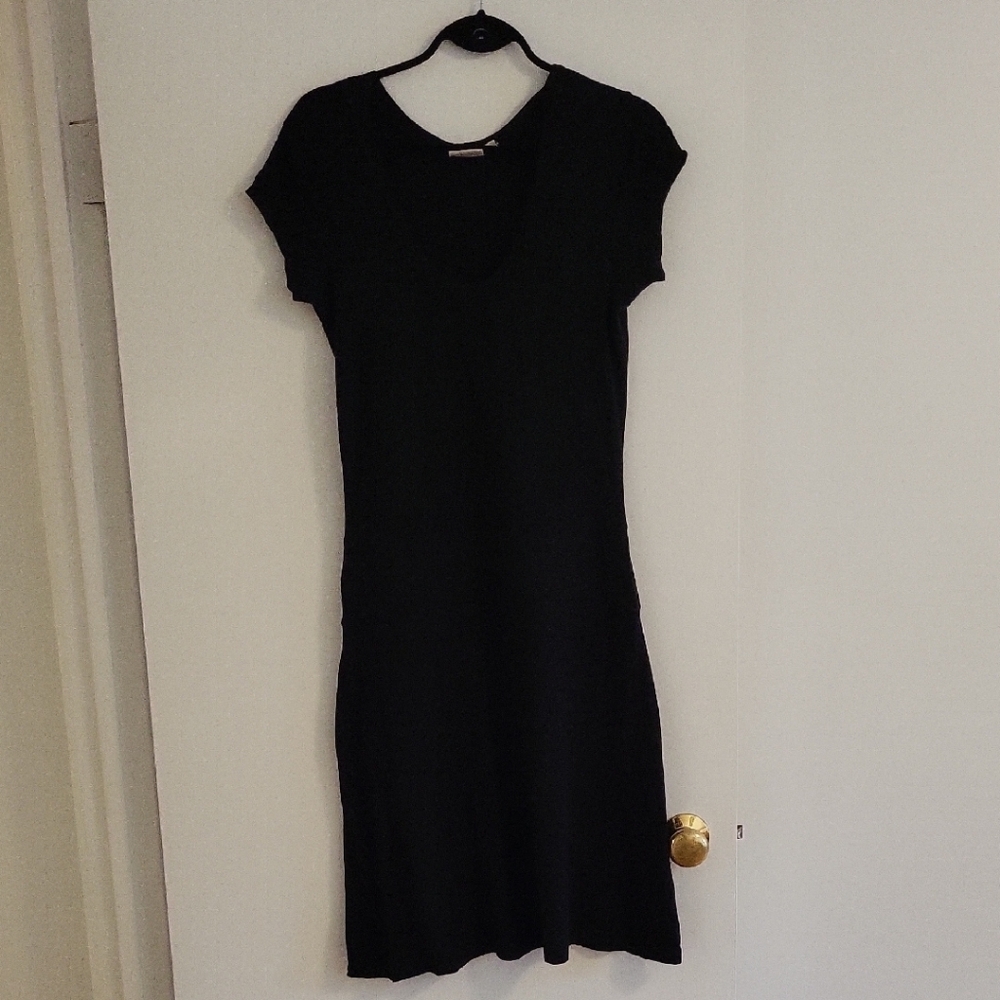 Black Knee Length Dress, Size L